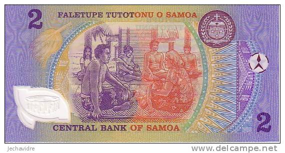SAMOA   2 Taka  Non Daté (1990)   Pick 31e   Polymer    ***** BILLET  NEUF ***** - Samoa