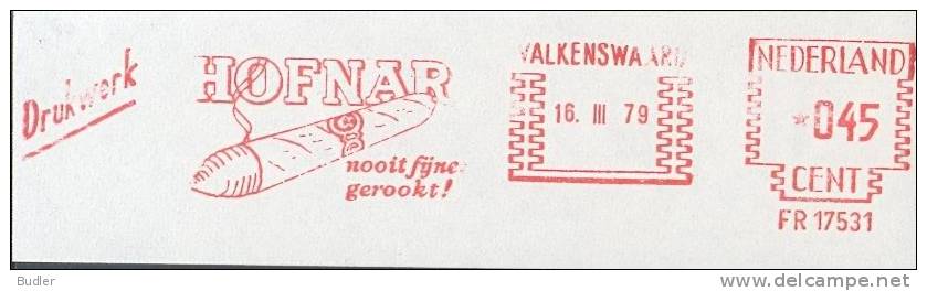 NEDERLAND : 1979 : Red Postal Metermark On Fragment : ROKEN,FUMER,SMOKE,SIGAAR,CIGARE,CIGAR,HOFNAR, - Tobacco