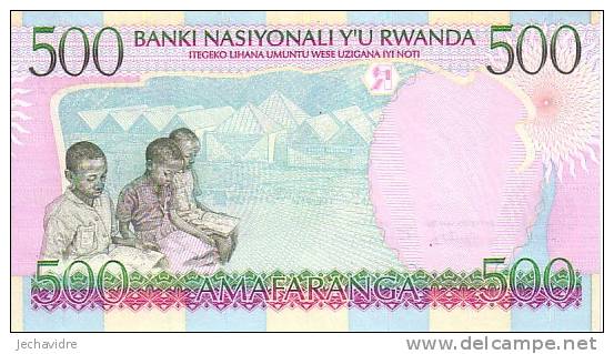 RWANDA   500 Francs  Daté Du 01-12-1998  Pick 26     ***** BILLET  NEUF ***** - Rwanda