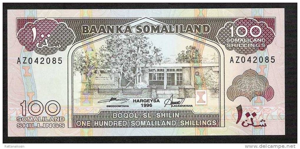 SOMALILAND  P5b   100 SHILLINGS  1996 Serie AZ    UNC. - Somalia