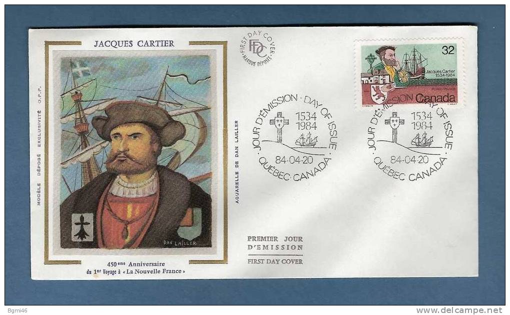 * Premier Jour : CANADA - QUEBEC  JACQUES CARTIER...84-04-20 - 1981-1990