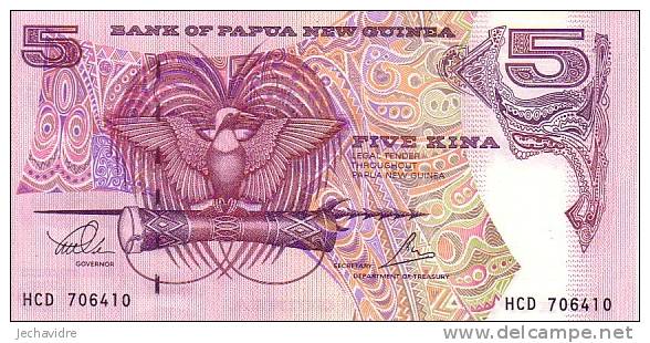 PAPOUASIE BOUVELLE-GUINEE    5 Kina  Non Daté (1992)  Pick 13c  Signature 9    ***** BILLET  NEUF ***** - Papua Nuova Guinea