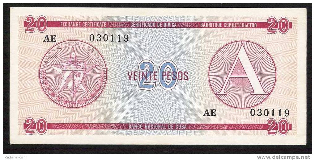 CUBA   PFX5   20   PESOS   1985    AUNC. - Cuba