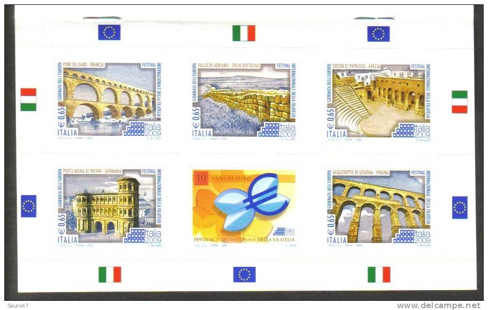 L002  ITALIA 2009 - Libretto 5 X 0,65 Giornata Dell'Europa, 10 Anni Di Euro - Nuovo *** - 2009