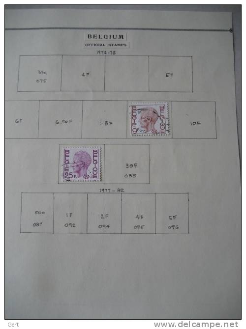 COB / OBP D/S 1 - 25 - + Anderen / + Autres - Afgestempeld