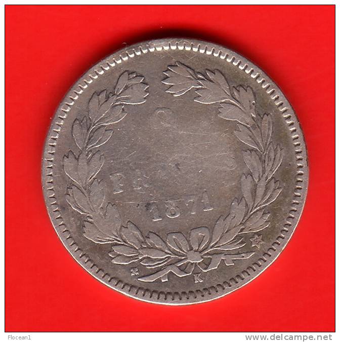 **** 2 FRANCS 1871 K BORDEAUX - CERES SANS LEGENDE - ARGENT - SILVER **** EN ACHAT IMMEDIAT !!! - Autres & Non Classés