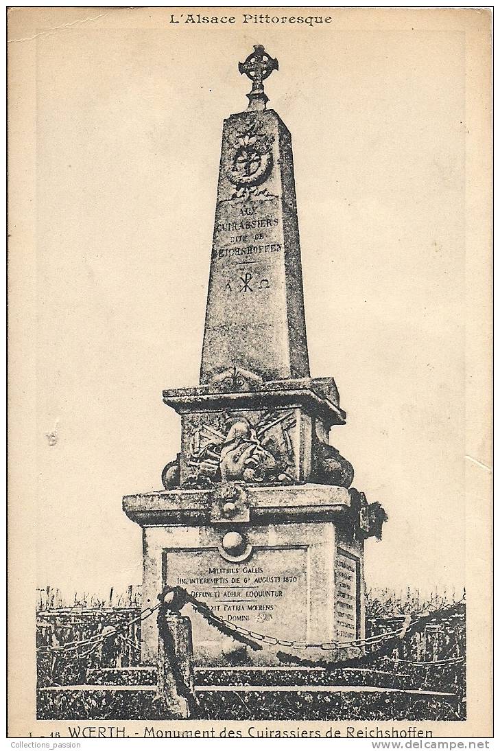 Cp , 67 , WOERTH , Monument Des Cuirassiers De REICHSHOFFEN , 1921 - Woerth