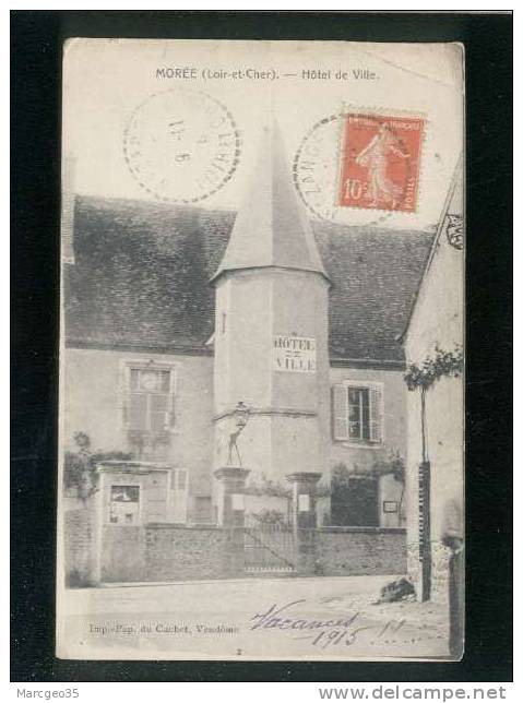 Morée Hôtel De Ville édit.pap.du Cachet Belle Carte - Moree