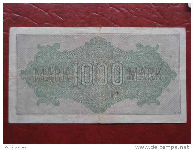 1000 Mark 1922 Rcichsbanknote (WPM 76h) 15.9.1922 - 1.000 Mark