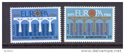 GREECE 1984   Europa CEPT  SET MNH - Unused Stamps