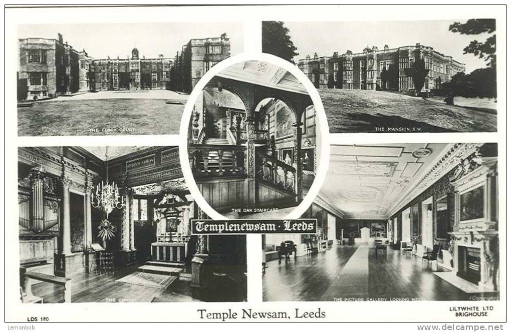 Britain United Kingdom - Temple Newsam, Leeds Postcard [P241] - Leeds