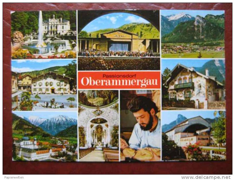 Oberammergau - Mehrbildkarte Passionsdorf - Oberammergau