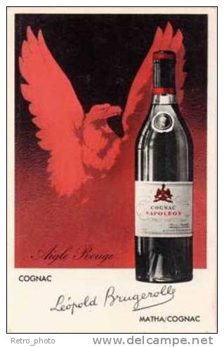 Cognac Aigle Rouge, Napoléon, Léopold Brugerolle - Publicité