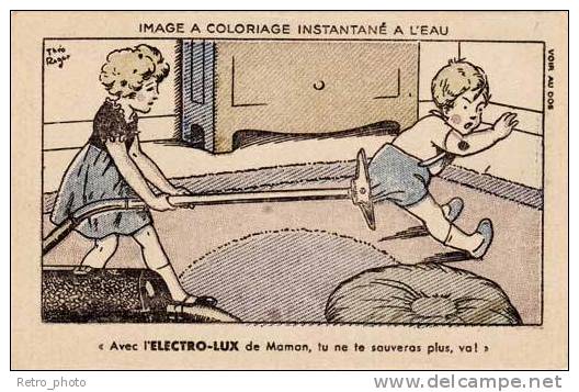 Electro-Lux ( Aspirateur, Image à Coloriage ), Signée Théo Roger - Publicité