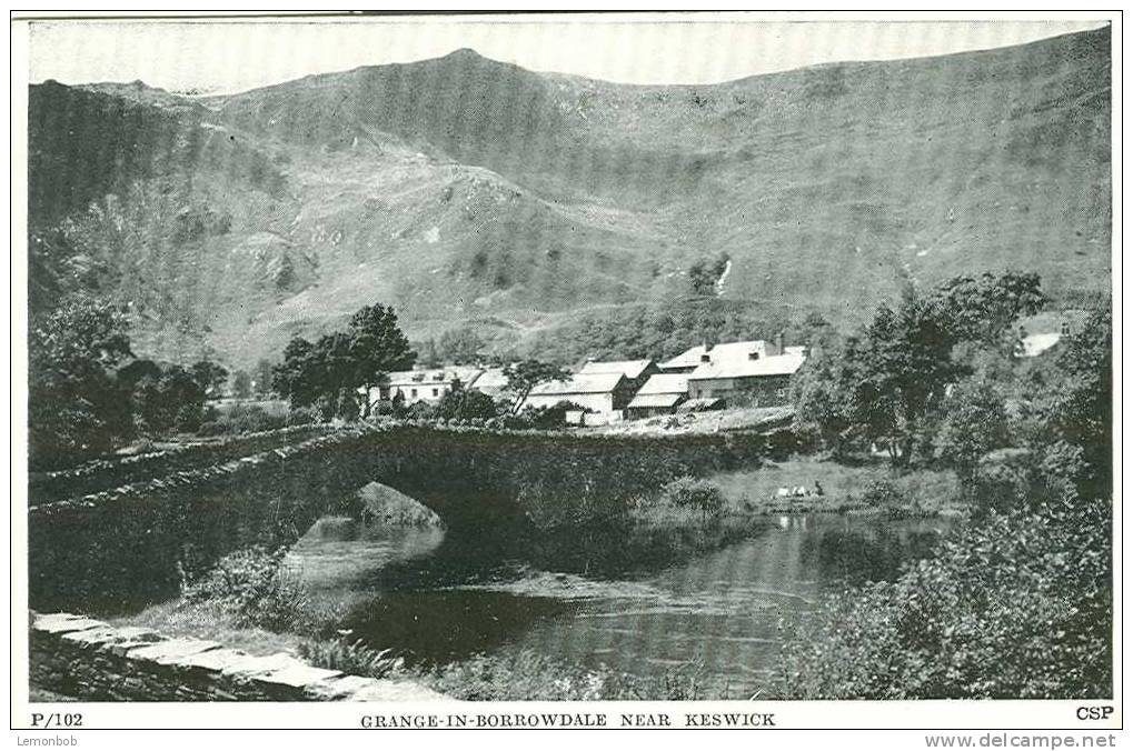 Britain United Kingdom Grange-In-Borrowdale Near Keswick Old Postcard [P255] - Borrowdale