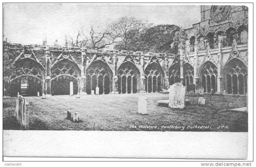 C 1910 The Cloisters, Canterbury Cathedral, J.G. Charlton - Canterbury