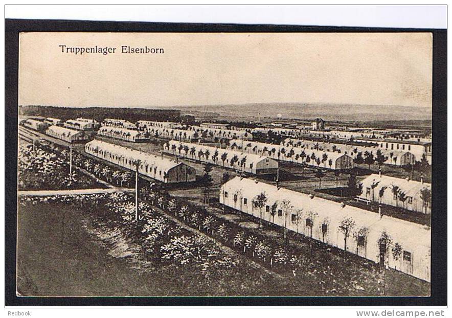 Early Postcard Germany Military Troop Camp Truppenlager Elsenborn Liege Belgium - Ref 493 - Elsenborn (camp)