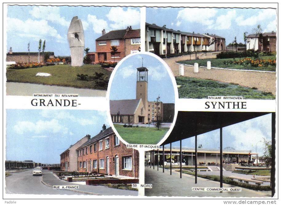 Carte Postale 59. Grande-Synthe  Prés De Dunkerque  Trés Beau Plan - Grande Synthe