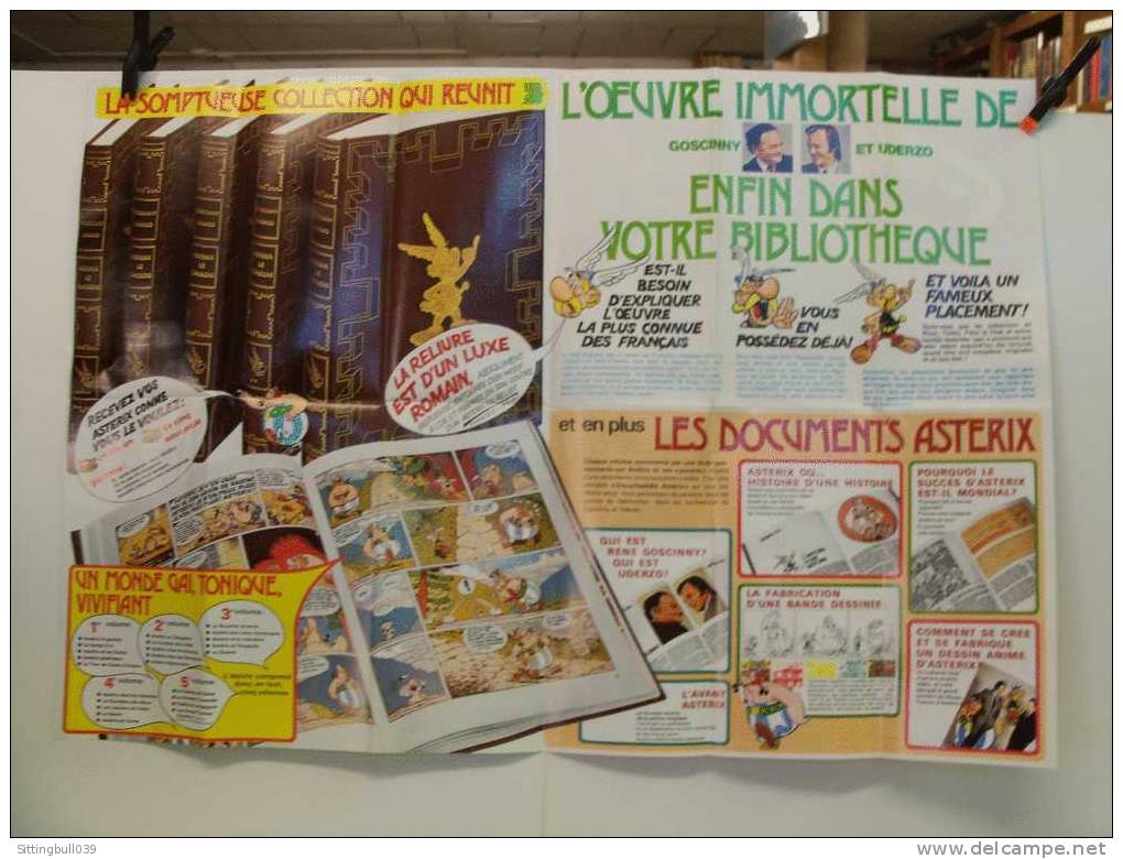 ASTERIX. PETITE ENVELOPPE COMPLÈTE DE SES PUB PAR LES ED. CULTURE ART LOISIRS 1978, POUR LA SORTIE DE TOUT ASTERIX. RARE - Oggetti Pubblicitari