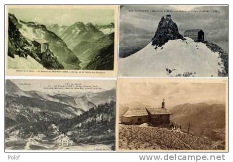 4 Cpa/cpsm Refuges - De L' Aigle - Du Promontoire - N.D. Des Neiges - National     - (6162 ) - Alpinisme