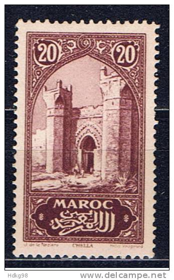 MA+ Marokko 1923 Mi 6f* Mlh Stadttor - Gebraucht