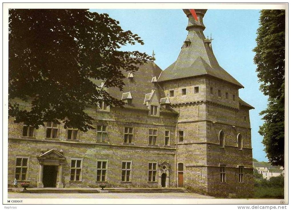 CHATEAU DE CHIMAY : Superbe Document Format A4 Papier Fort - Collection ELF N° 13 - 1971 - - Chimay