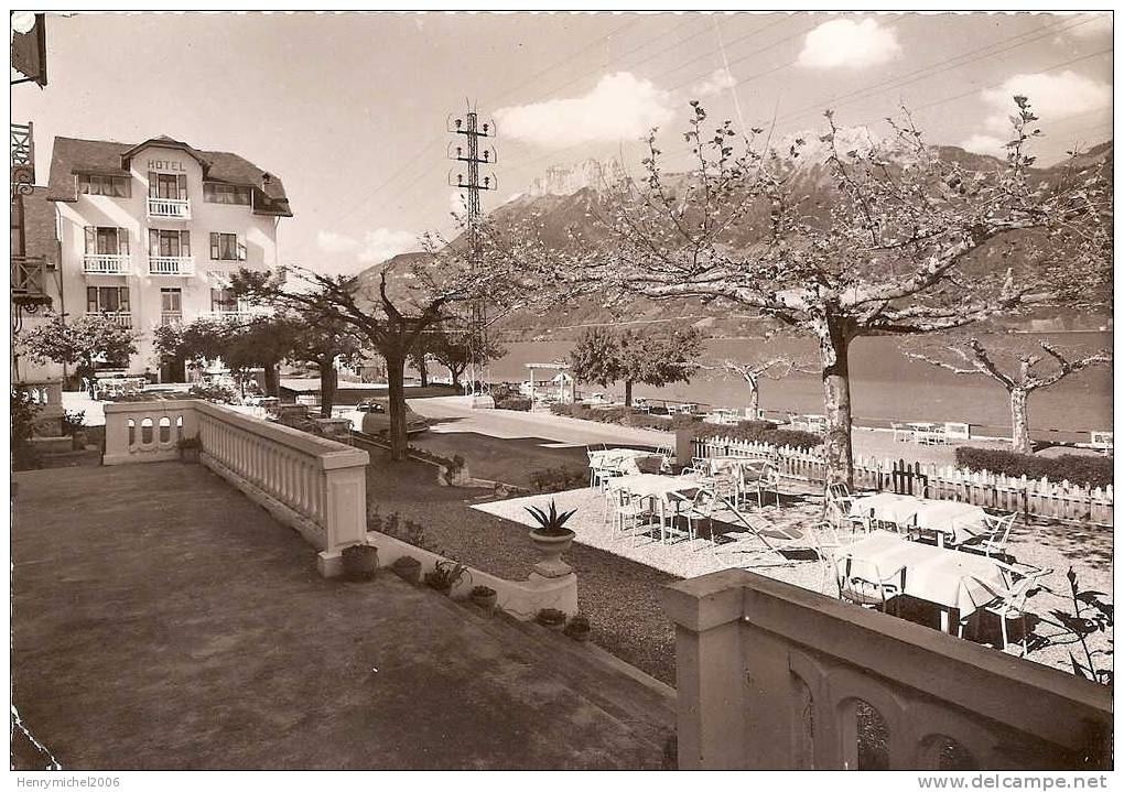 Annecy , Hotel Belle Rive Plage , Cliché Rossillon - Annecy