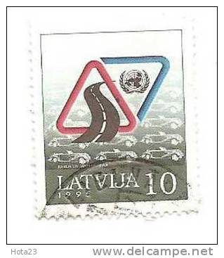 Latvia /Lettonie - UNO -  ROAD SAFETY 1995 Y Used (o) - Police - Gendarmerie