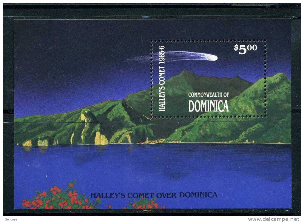 DOMINICA 1986 Halley Comet  Miniature Sheet Yvert Cat. N° 108 Absolutely Perfect MNH ** - Astrologie