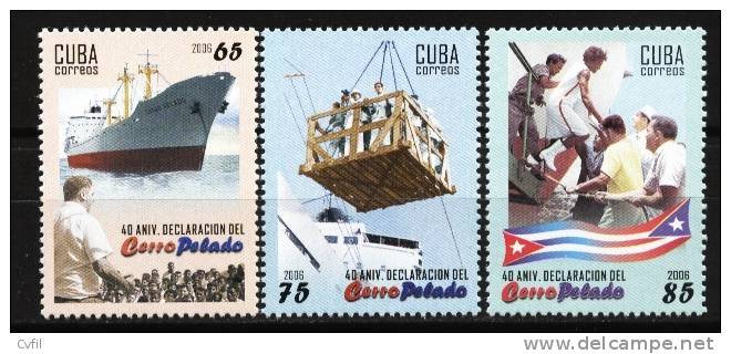 CUBA 2006 - 40e Anniversaire Du Cerro Pelado - 3v - Unused Stamps