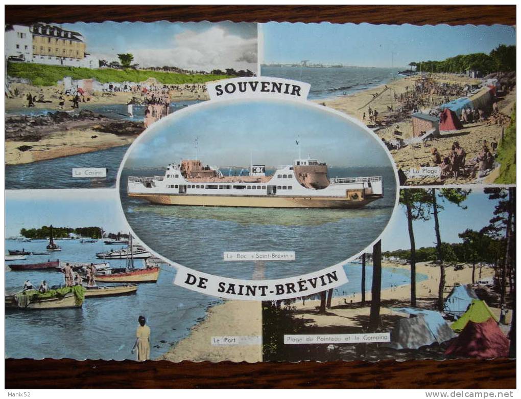 44 - Souvenir  De SAINT-BREVIN - Multivues. (CPSM) - Saint-Brevin-les-Pins