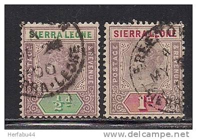 Sierra Leone     Stamps   SC# 34-35  Used - Sierra Leone (1961-...)