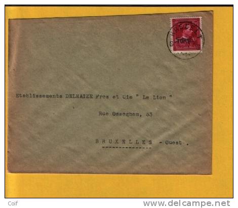 724N (-10% Locale Opdruk) Op Brief  Met Stempel HASSELT (VK) - 1946 -10%