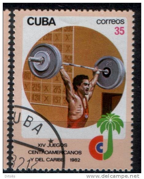 CUBA / SPORTS / BASEBALL;BOXING;WATER POLO;JAVELIN&WEIGHT LIFTING / 5 VFU STAMPS / 2 SCANS . - Water-Polo