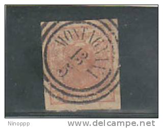 Italian States,Lombardy Venetia-1850 15c Red Cat 5c  Used ,signed - Lombardy-Venetia