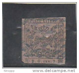 Italian States,Modena-1853 Newspaper Stamp 9c Violet Used - Modena