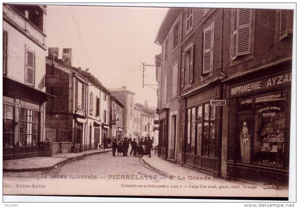 DROME-PIERRELATTE-PHOTO 125x195-REPRO D'UNE CARTE POSTALE - Other & Unclassified