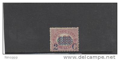 Italy-1878 Official Stamps Surcharged 2c On 1 Lira Mint Hinged - Neufs