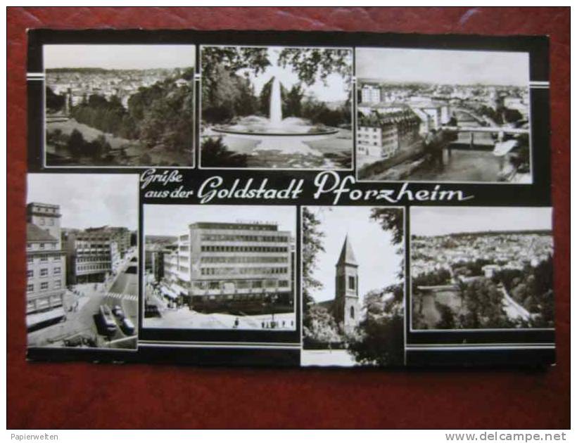 Pforzheim - Mehrbildkarte: Goldstadt - Pforzheim