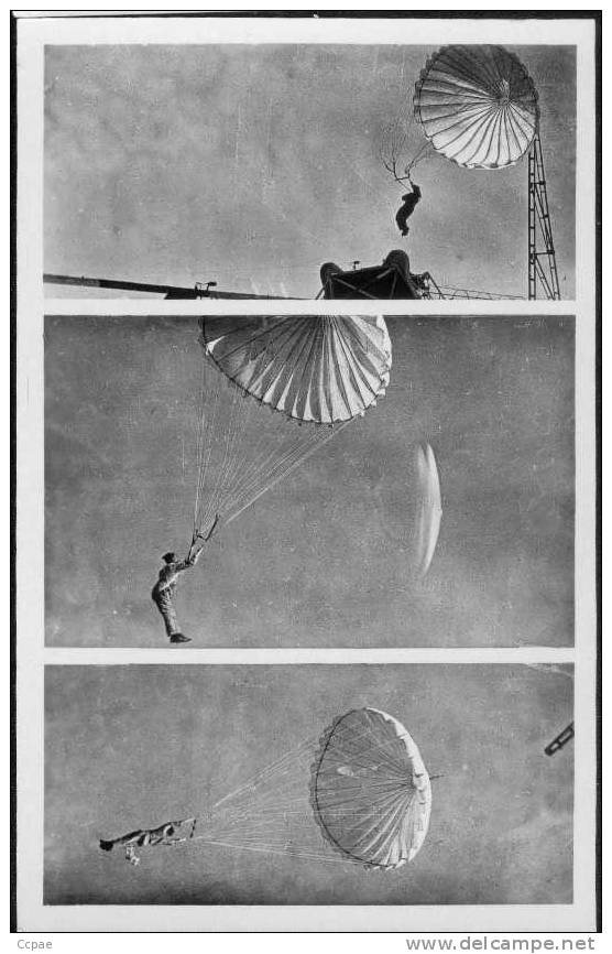 Saut D'Elève Parachutiste De L'Ecole D'ISTRES (avec 3 Vues Précédentes) - Parachutting