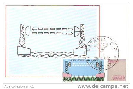33233)n°2 Cartoline Illustratorie Lavoro Italiano Nel Mondo Con 450£ + Annullo - Nuove - Industrie