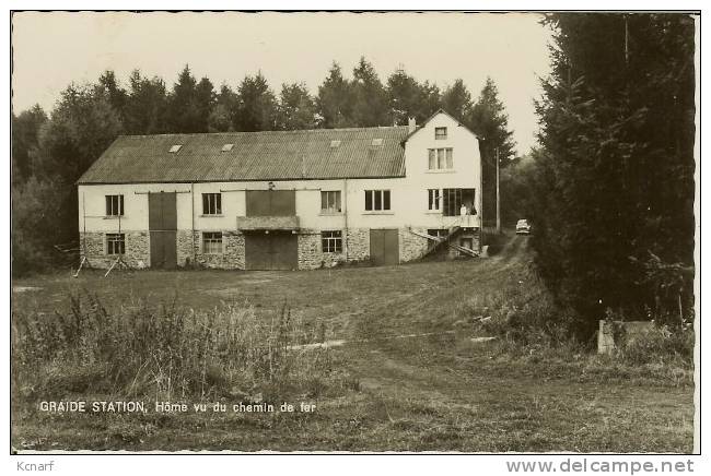 CP De GRAIDE STATION " Hôme Vu Du Chemin De Fer " . - Bièvre