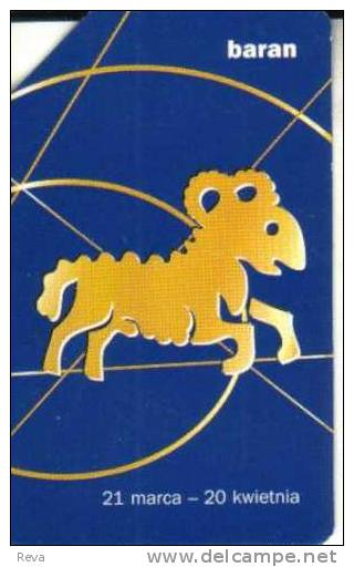 POLAND 25 U  WESTERN ZODIAC  ARIES  ANIMAL CARTOON  SPECIAL PRICE !! READ DESCRIPTION !! - Polonia