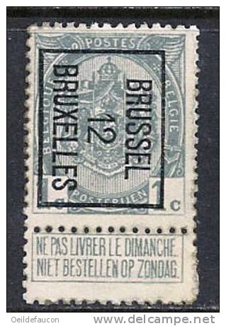 PO 21 - Armoiries 1 C - Typo Precancels 1906-12 (Coat Of Arms)