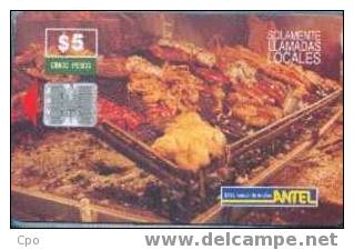 # URUGUAY Tc37a Asado $5 Sc7 02.99 Tres Bon Etat - Uruguay