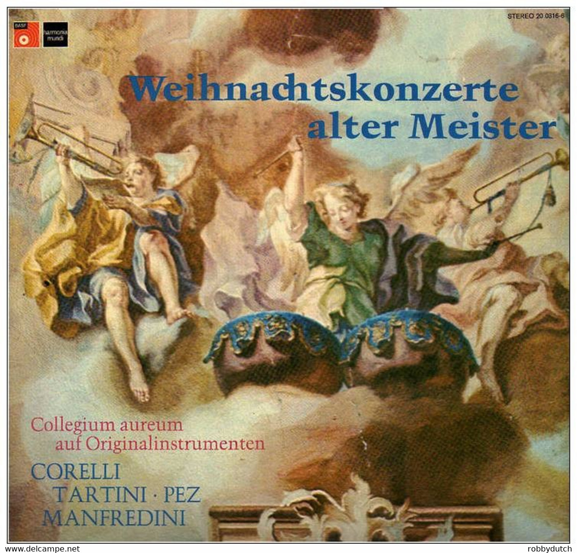 * LP *  COLLEGIUM AUREUM - WEIHNACHTSKONZERTE ALTER MEISTER (Germany Mint!!!) - Weihnachtslieder