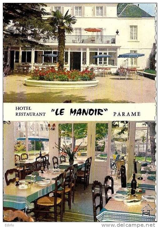 -35- Hotel Restaurant Le Manoir - PARAME  Verso Avec Gribouillage - Voir Scan Sinon BE - Autres & Non Classés