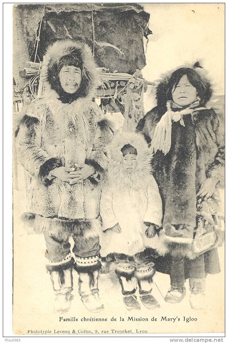 RARE CARTE POSTALE MISSION MARY'S IGLOO  Famille Chretienne De La Mission - Other & Unclassified