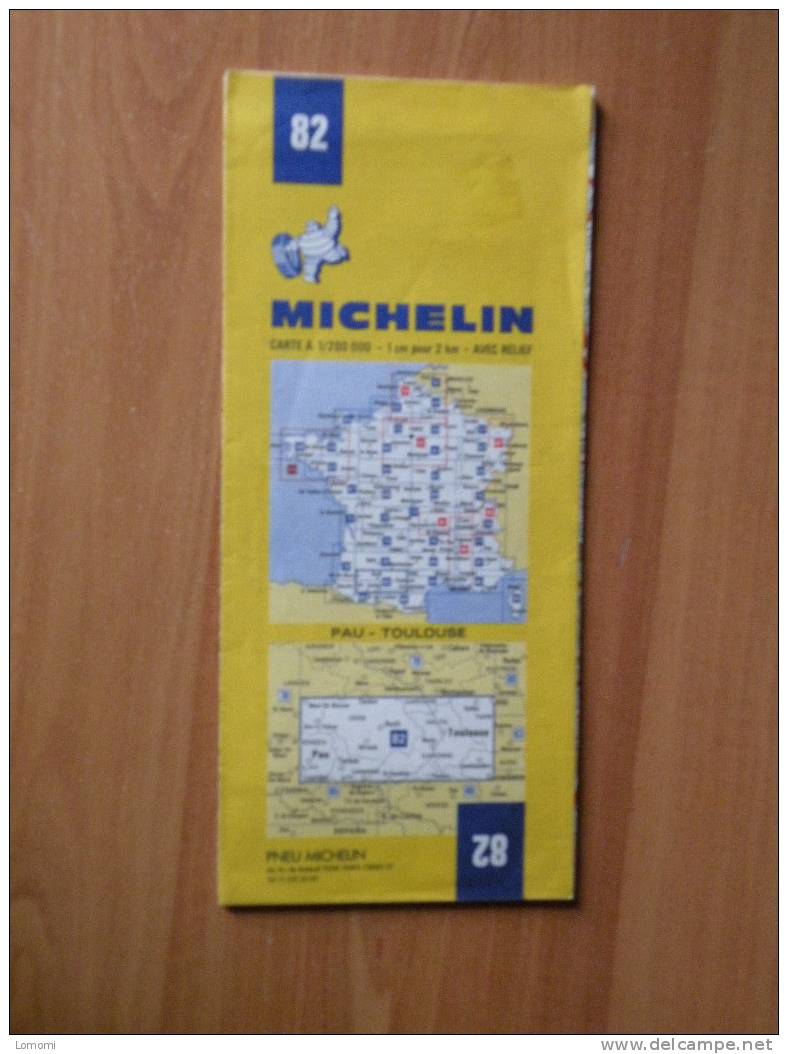 *Carte Routière Michelin N° 82 - Pau - Toulouse - 1982 Trés Bon état - Cartes Routières