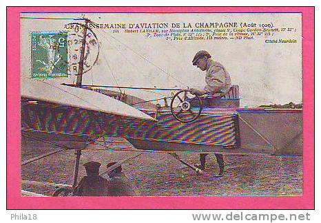 GRANDE SEMAINE D´AVIATION DE LA CHAMPAGNE 1909 LATHAM SUR ANTOINETTE 3° COUPE GORDON BENETT - Meetings
